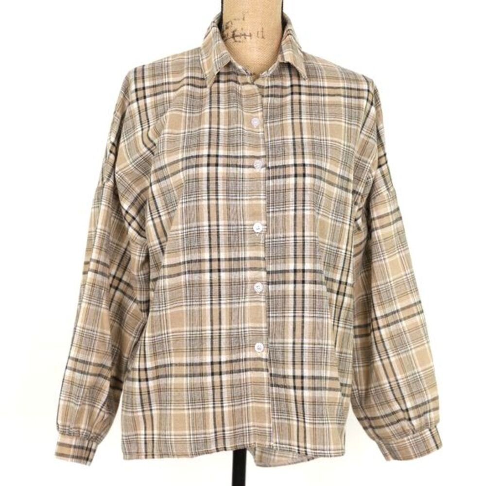 Ctassic Fashion Plaid Button Down Top